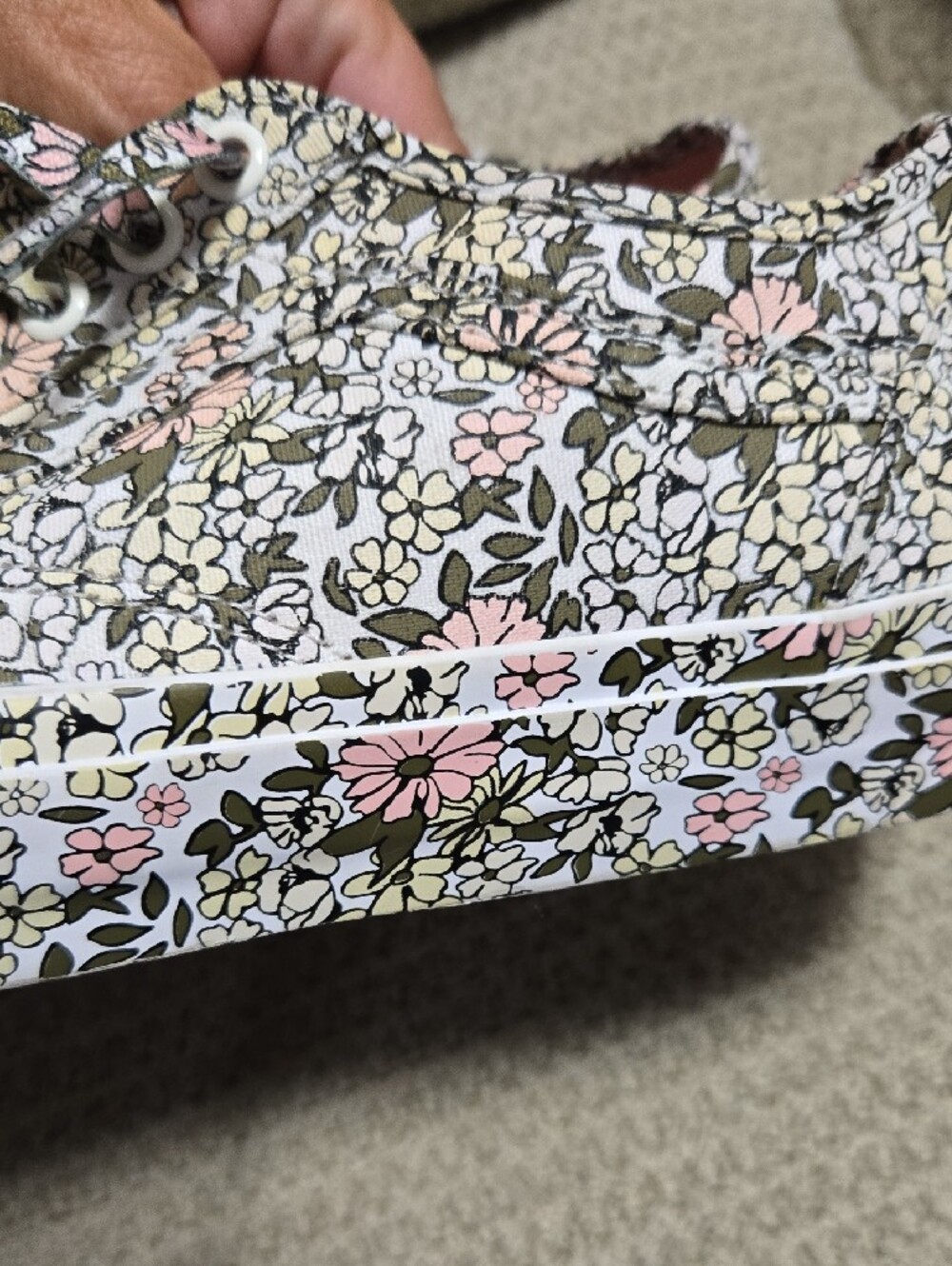 Vans Mono Floral All Over Print Womens 10 Mens 8.5 - Picture 6 of 12